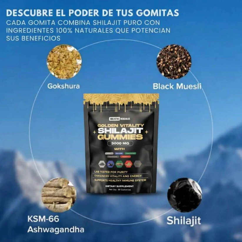 Shilajit Vital Gummies - Energía Ancestral en cada bocado